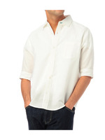 綿麻カラーシャツ