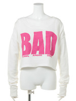 L9246 B.A.D ショート丈トレーナー