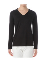 [L]ウォッシャブルシルクVネックプルオーバー