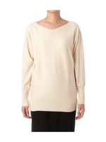 vネックドルマンニット