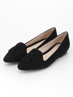 【Mooi】本革スウェード オペラパンプス