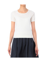 カシミヤ混クルーニットプルオーバー