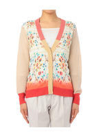 フラワーデザインカーディガン