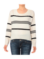 ボーダードロップショルダーニット