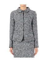 ラメツイード丸衿ジャケット