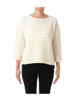 ラメボーダーニット