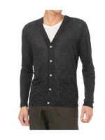 麻混カーディガンアンサンブル