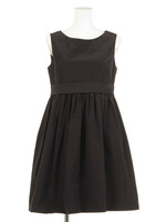 JP PE/R 切り替え フレア ノースリーブ ワンピース / フィット＆フレア