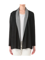 [L]レーヨン混ショールカーディガン