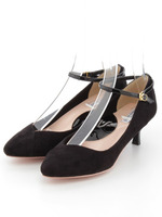 【PURE SOEUR】チューリップカットアンクルストラップ取り外しパンプス