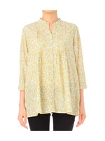 カラーミニフラワーブラウス