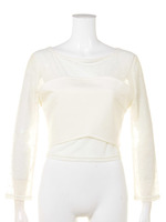 シースルー切替トップス