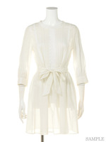 ピンタックデザインワンピ