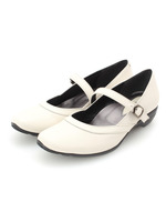 レザーストラップパンプス