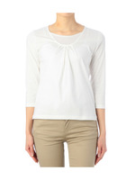 七分袖コットンカットソー