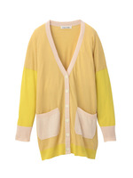 ILIANNLOEB カラーブロックニットカーディガン