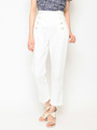 NONWASH DENIM&STRIPE MARINPANTS