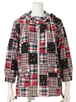 PATCHWORK PLAID YACHT PARKA