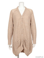 TAPE YARN KNIT CARDIGAN