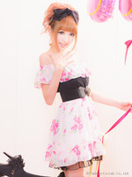 ☆NEWS　PAPER掲載☆ピーチバラオフショルワンピ