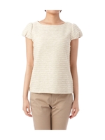 ボーダーツイードプルオーバー