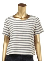 ボーダー半袖トップス