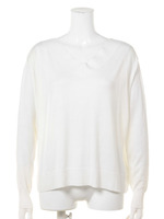 ルーズNネックニット