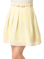 配色チャームベルト付SK