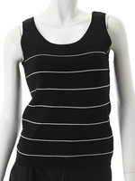 【ECURY】ペンシルボーダーニットトップス