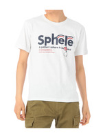 クルーネック天竺プリントTシャツ