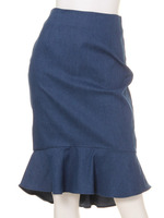 マーメイドペプラムスカート