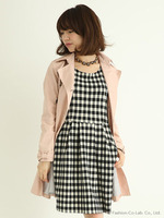 リボン袖トレンチコート