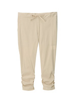 裾シャーリングクロップドパンツ