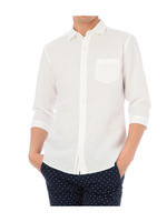 麻混7分袖シャツ