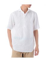 DRESSTERIOR フレンチリネン半袖シャツ