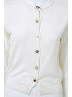 シルク混イロイロ釦カーデ