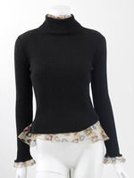 ヒョウオーガンジーフリルタートル