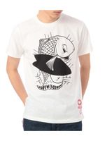 フィッシュプリントプリントTシャツ