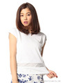 裾メッシュ切替型押TOPS