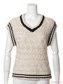 [Salon de Balcony]COTTON ARAN VEST