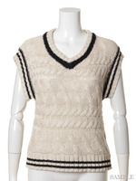 [Salon de Balcony]COTTON ARAN VEST