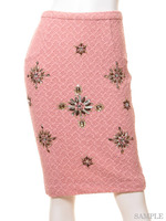 [L.B CANDY STOCK]ビジュータイトスカート