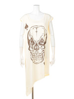 【MALKOMALKA】スカルカットソー