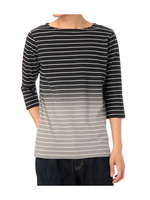 ボーダーグラデーション五分袖カットソー