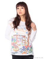 お花屋さんプリントカットソー