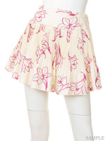 リリープリントプリーツショートパンツ