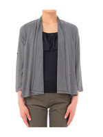 ロールアップショートカーディガン