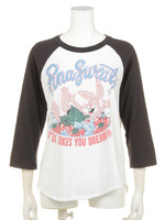 L9676 スプラッシュバニーPtカラーコンビ7分袖T