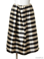 [Balcony and Bed]SATIN BORDER SKIRT