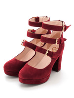 3連ベルトストラップシューズ